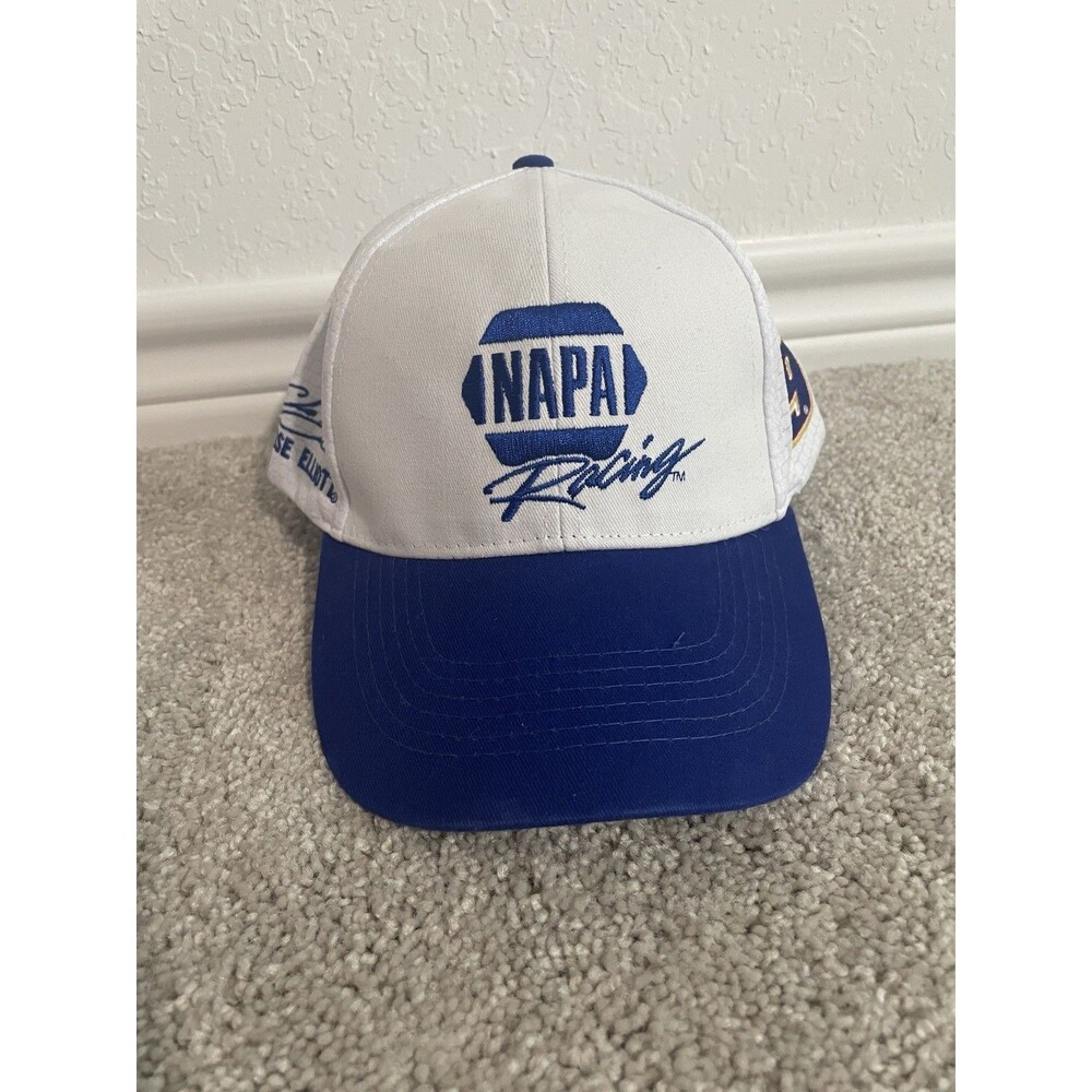 Chase Elliott Hat NAPA Nascar Cap Snap Back #9 Hendrick Racing White Blue Mens